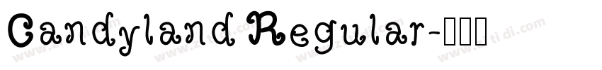 Candyland Regular字体转换